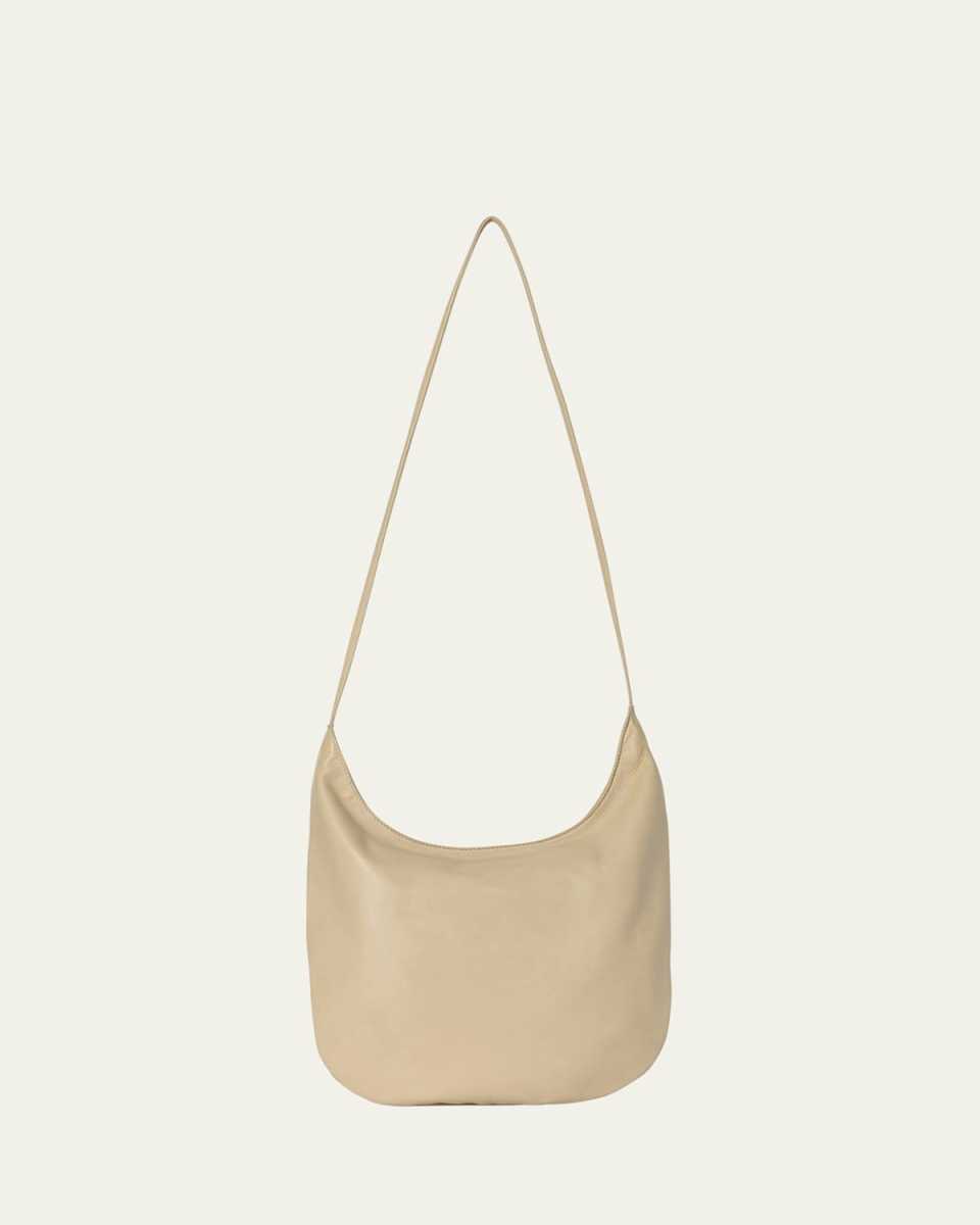 Izzy North-South Crossbody Bag in Silky Leather